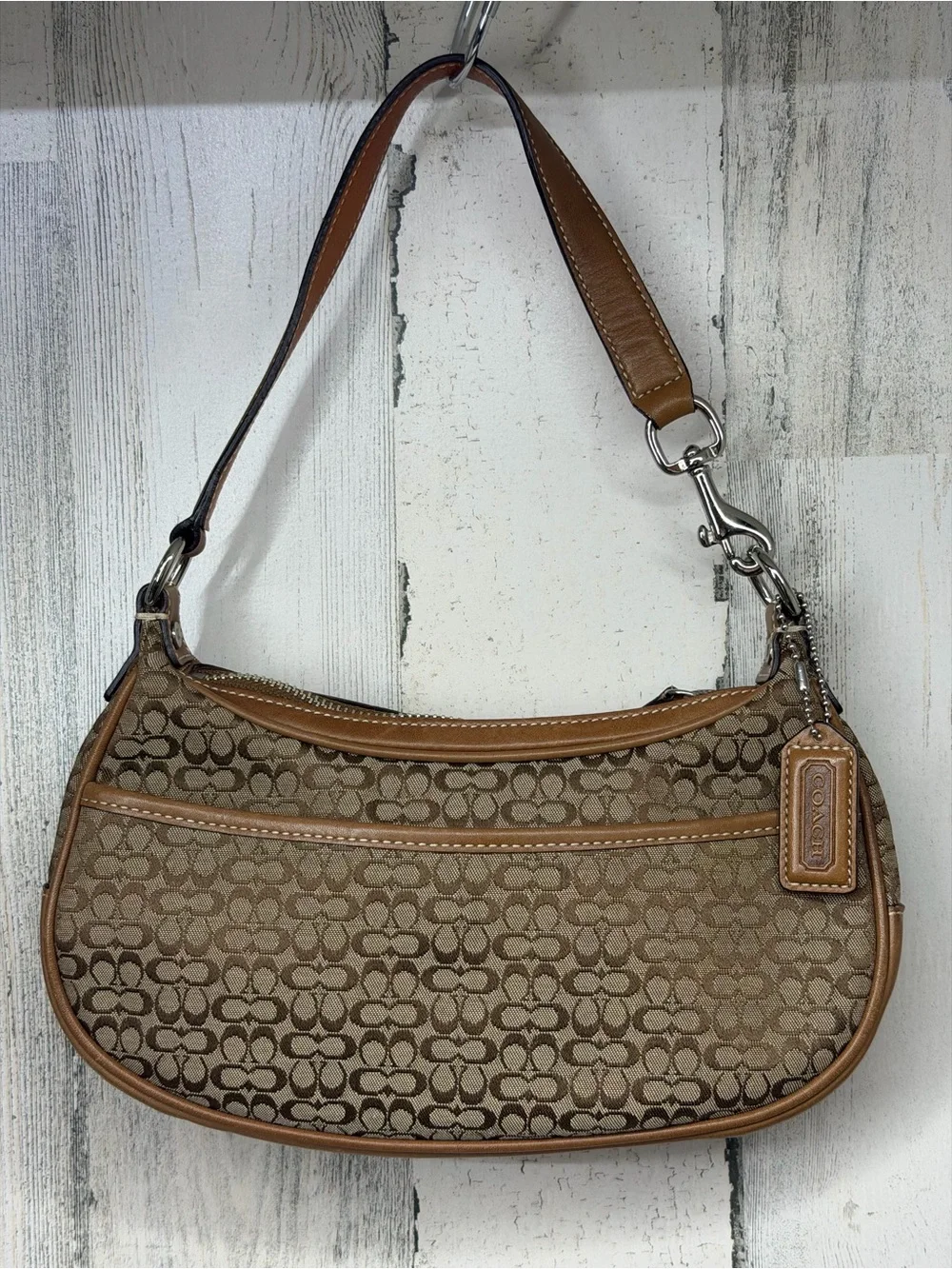 Vintage Coach Signature Hobo Bag